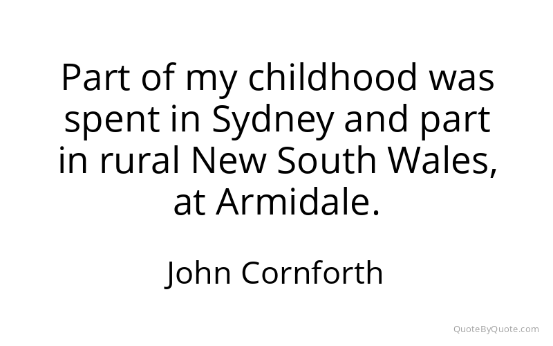 Preview image for this quote by John Cornforth