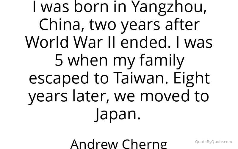 Preview image for this quote by Andrew Cherng