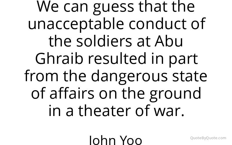 Preview image for this quote by John Yoo