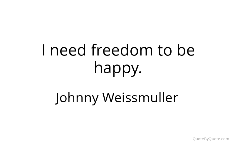 Preview image for this quote by Johnny Weissmuller