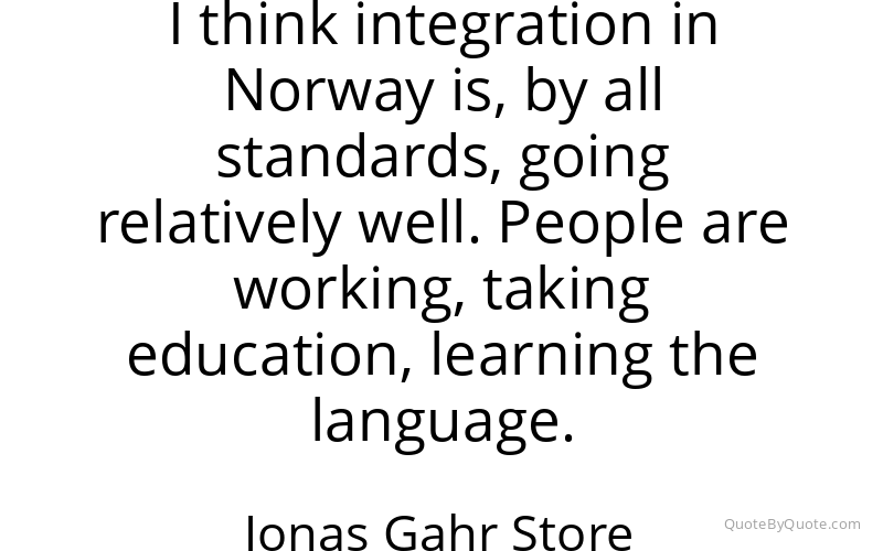 Preview image for this quote by Jonas Gahr Store