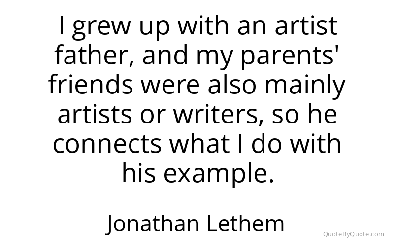 Preview image for this quote by Jonathan Lethem