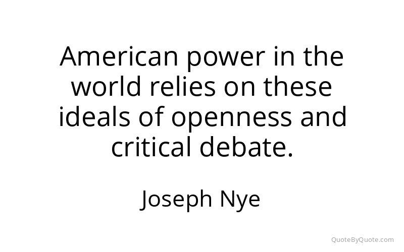 Preview image for this quote by Joseph Nye