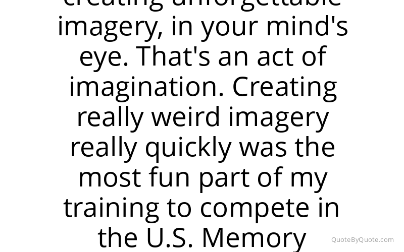 Preview image for this quote by Joshua Foer