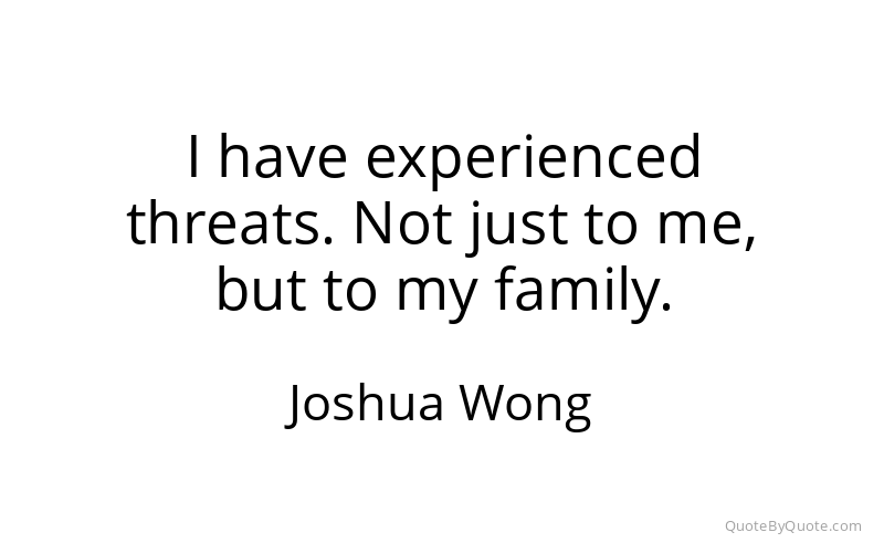 Preview image for this quote by Joshua Wong