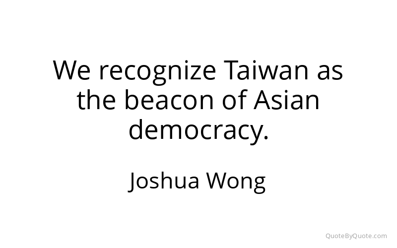 Preview image for this quote by Joshua Wong