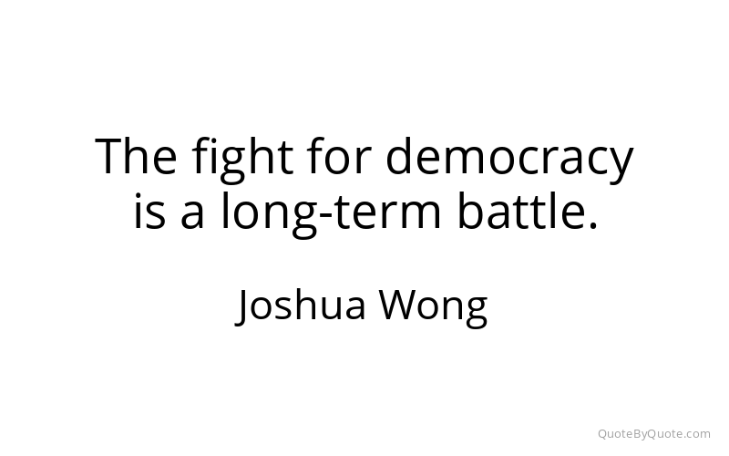 Preview image for this quote by Joshua Wong