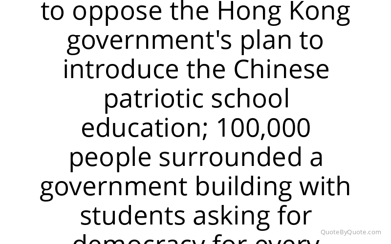 Preview image for this quote by Joshua Wong