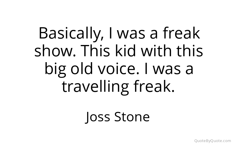 Preview image for this quote by Joss Stone