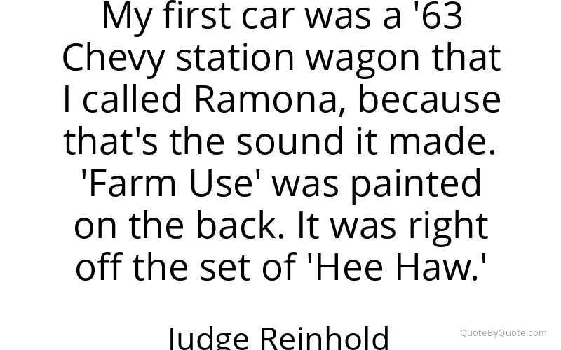 Preview image for this quote by Judge Reinhold