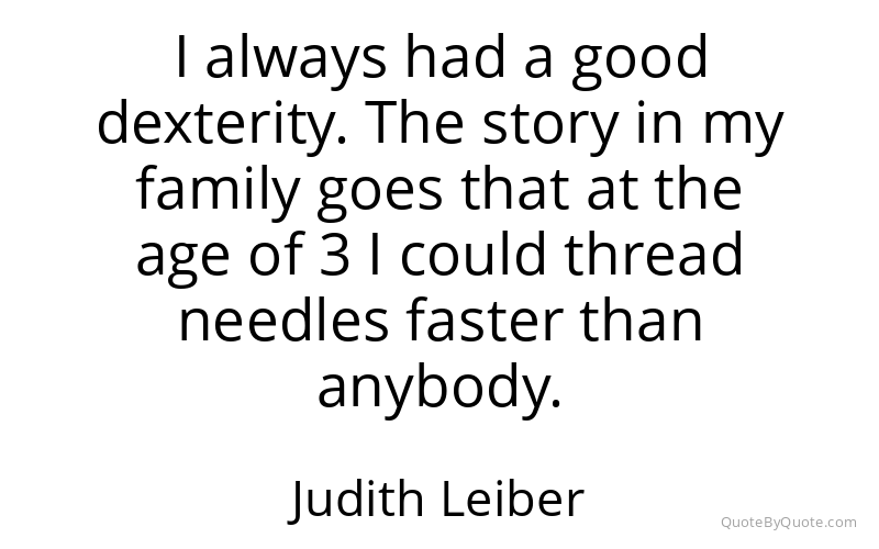 Preview image for this quote by Judith Leiber