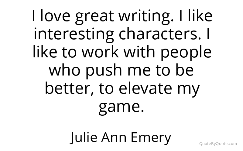 Preview image for this quote by Julie Ann Emery