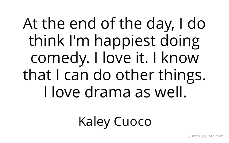 Preview image for this quote by Kaley Cuoco