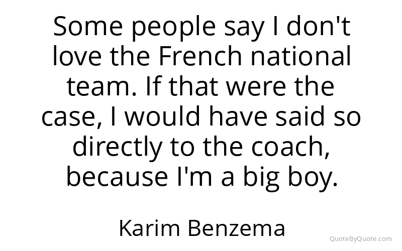 Preview image for this quote by Karim Benzema
