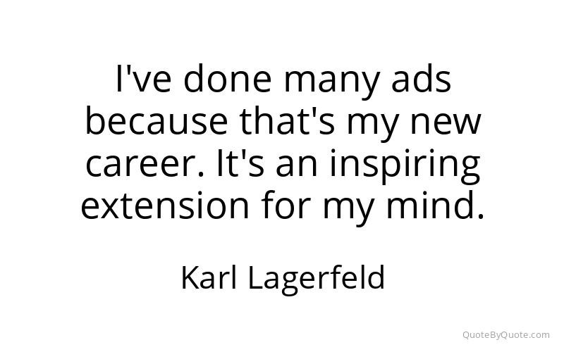 Preview image for this quote by Karl Lagerfeld