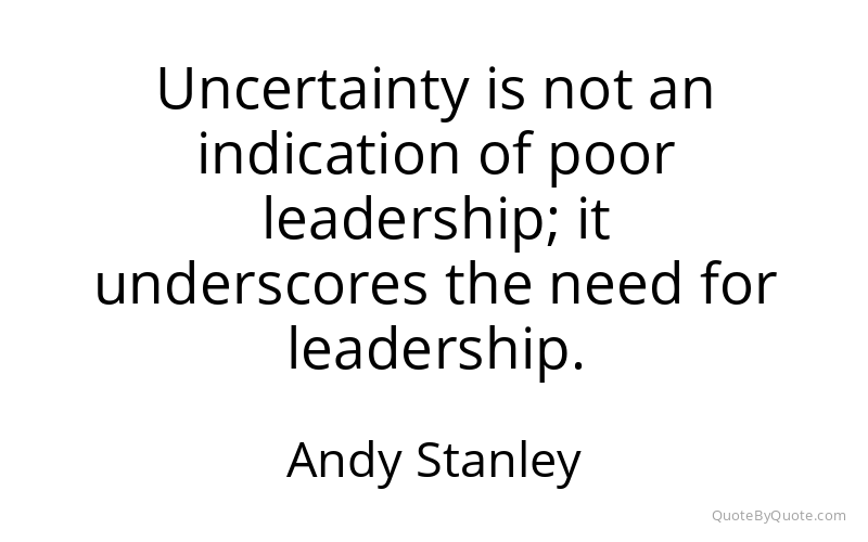 Preview image for this quote by Andy Stanley