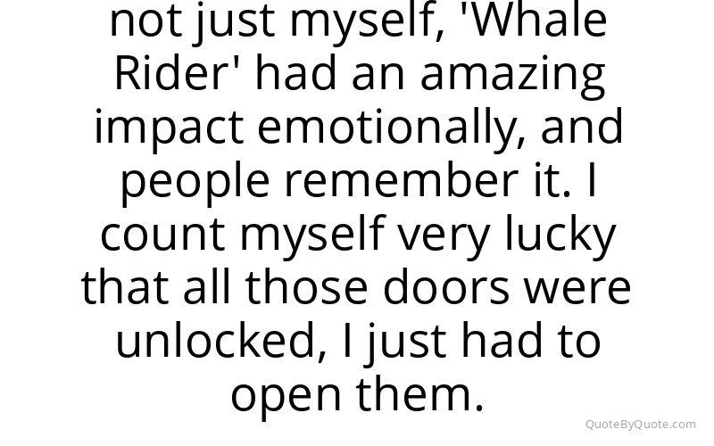 Preview image for this quote by Keisha Castle-Hughes