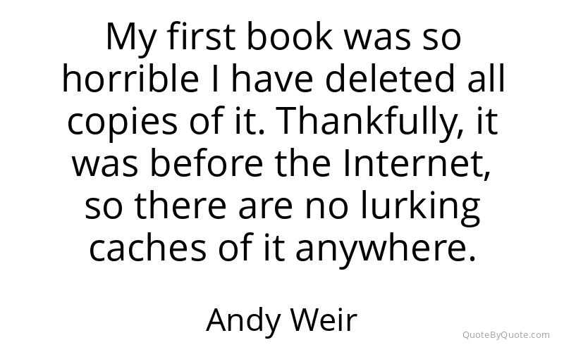 Preview image for this quote by Andy Weir