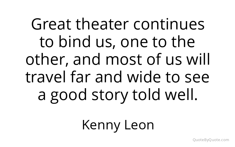 Preview image for this quote by Kenny Leon