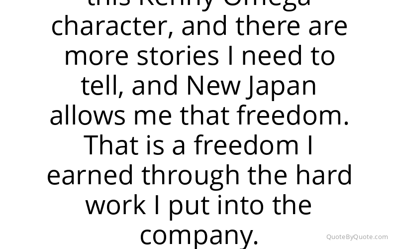 Preview image for this quote by Kenny Omega