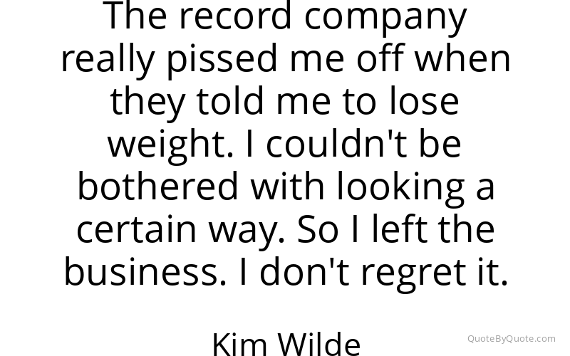 Preview image for this quote by Kim Wilde