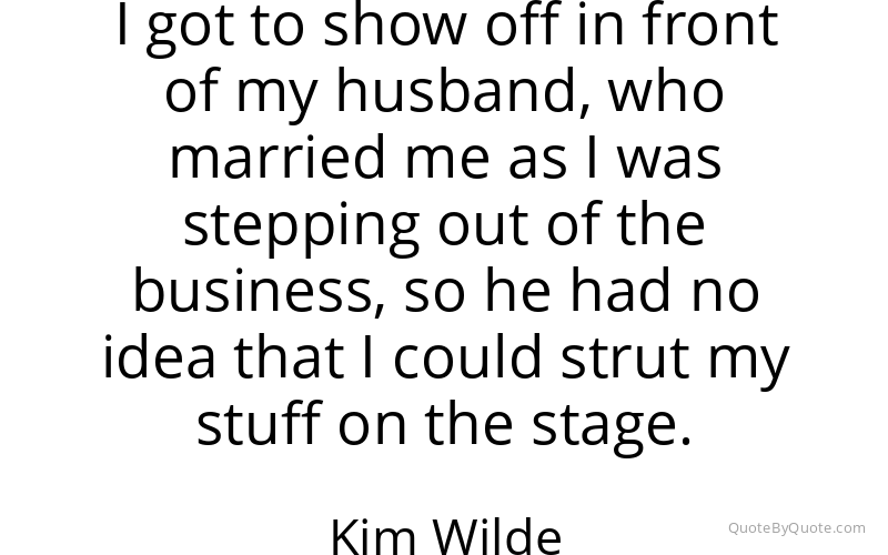 Preview image for this quote by Kim Wilde