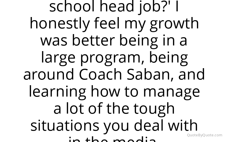 Preview image for this quote by Kirby Smart