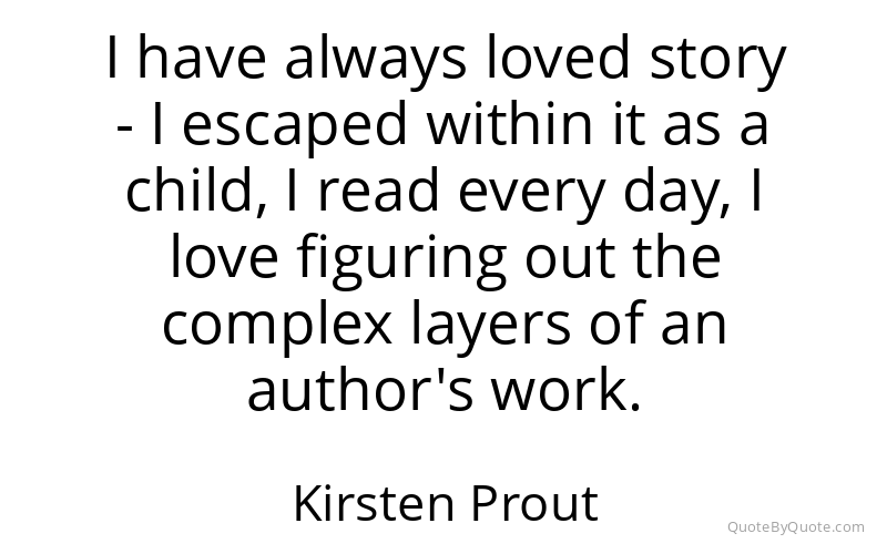 Preview image for this quote by Kirsten Prout