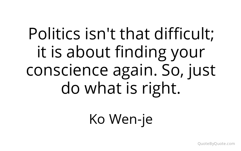 Preview image for this quote by Ko Wen-je