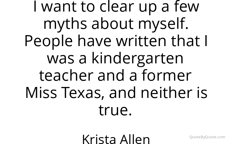 Preview image for this quote by Krista Allen