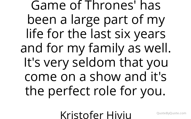 Preview image for this quote by Kristofer Hivju