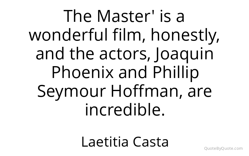 Preview image for this quote by Laetitia Casta