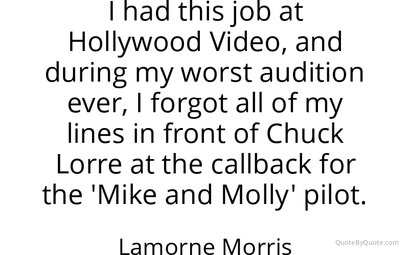 Preview image for this quote by Lamorne Morris