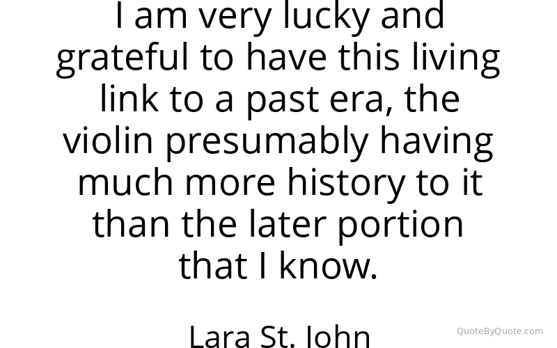 Preview image for this quote by Lara St. John