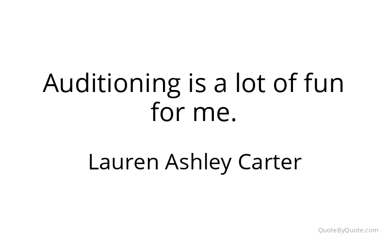 Preview image for this quote by Lauren Ashley Carter