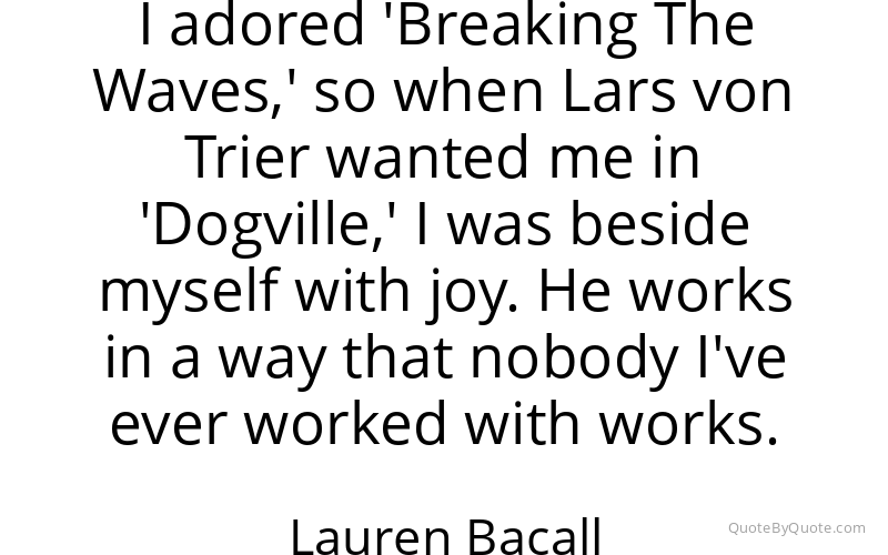 Preview image for this quote by Lauren Bacall