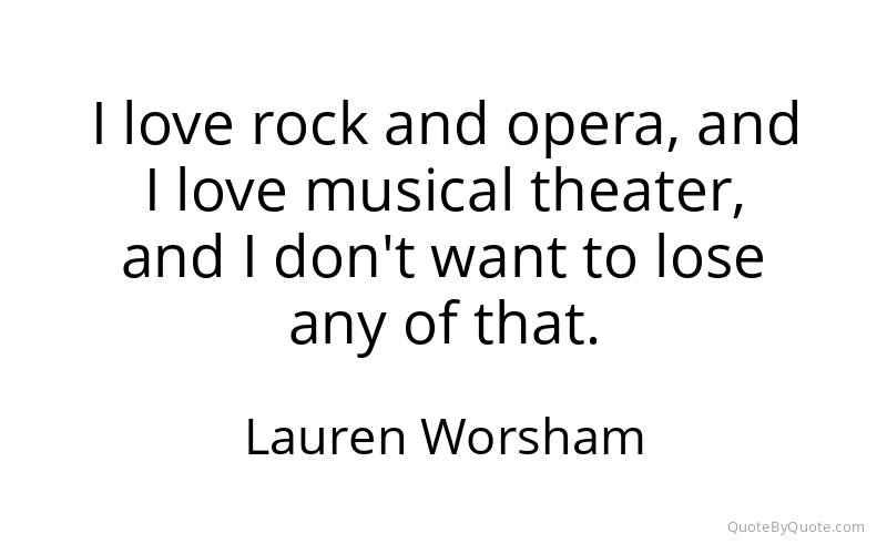 Preview image for this quote by Lauren Worsham