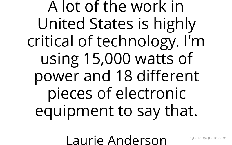 Preview image for this quote by Laurie Anderson