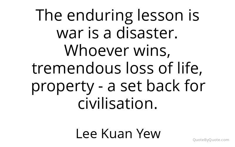 Preview image for this quote by Lee Kuan Yew