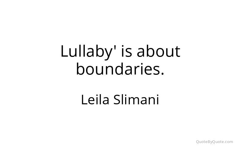 Preview image for this quote by Leila Slimani