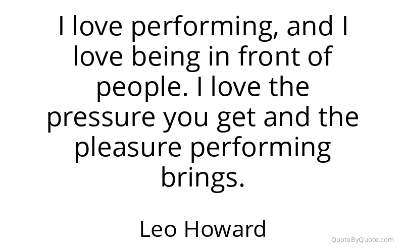 Preview image for this quote by Leo Howard