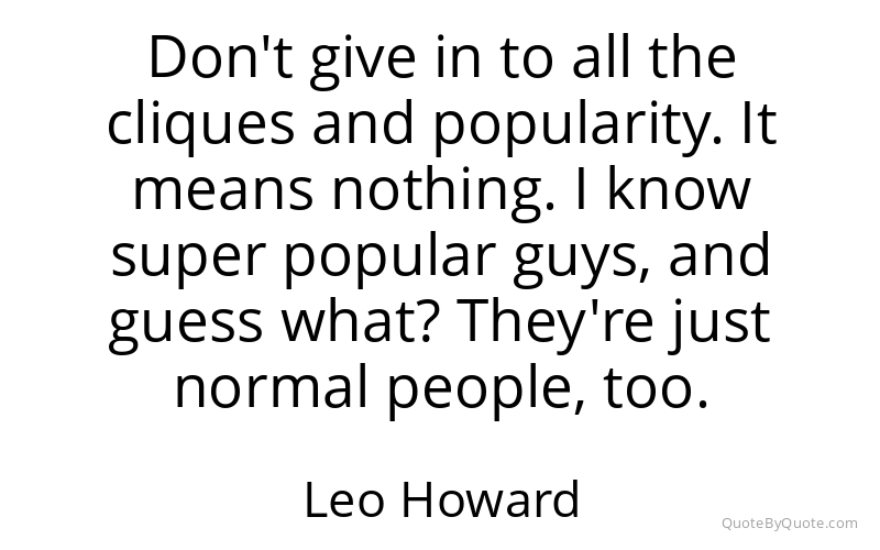 Preview image for this quote by Leo Howard