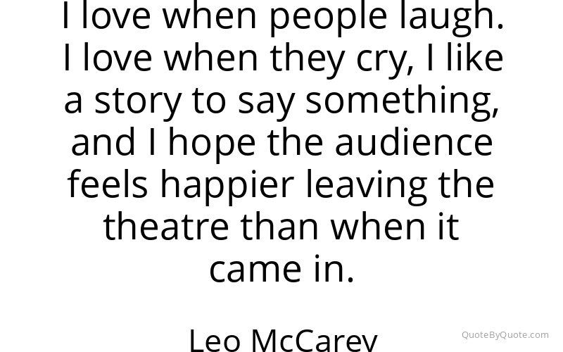 Preview image for this quote by Leo McCarey