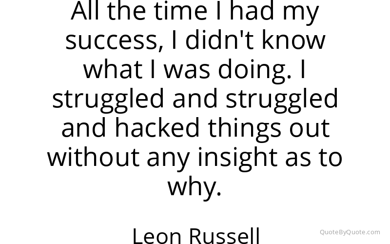 Preview image for this quote by Leon Russell