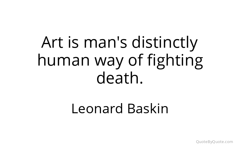 Preview image for this quote by Leonard Baskin