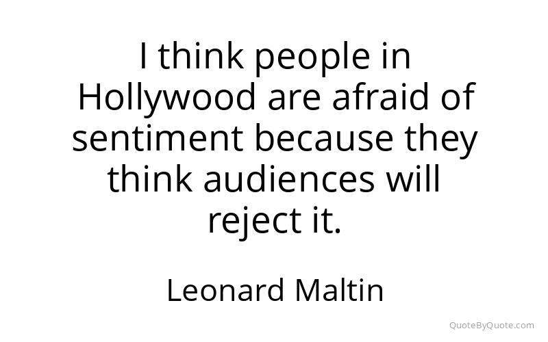 Preview image for this quote by Leonard Maltin