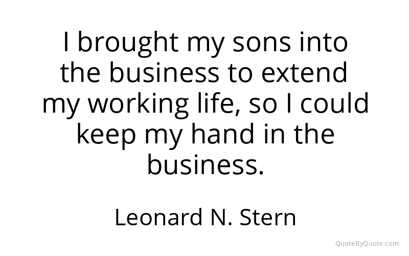 Preview image for this quote by Leonard N. Stern