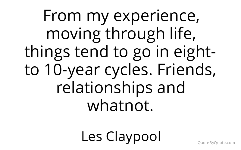 Preview image for this quote by Les Claypool