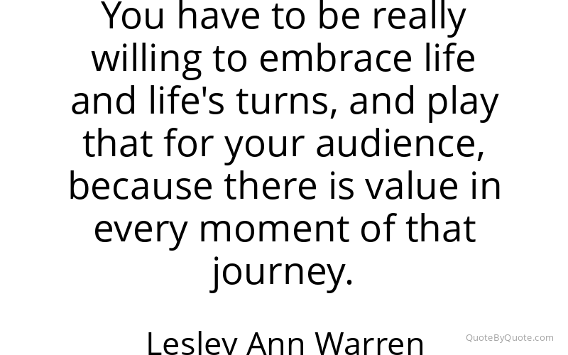 Preview image for this quote by Lesley Ann Warren