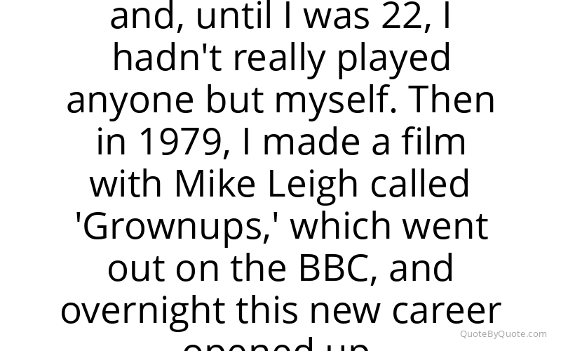 Preview image for this quote by Lesley Manville